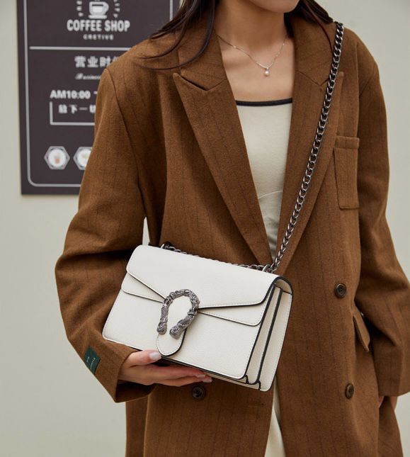 Croc Pattern Lock Detailing Sling Or Shoulder Bag For Women