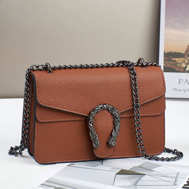 Croc Pattern Lock Detailing Sling Or Shoulder Bag For Women