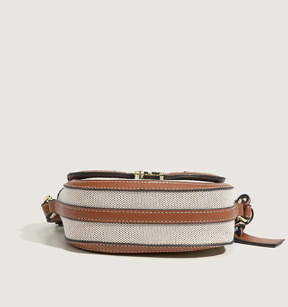 Flap Buckle Closure Canvas Sling/Crossbody/Shoulder Bag