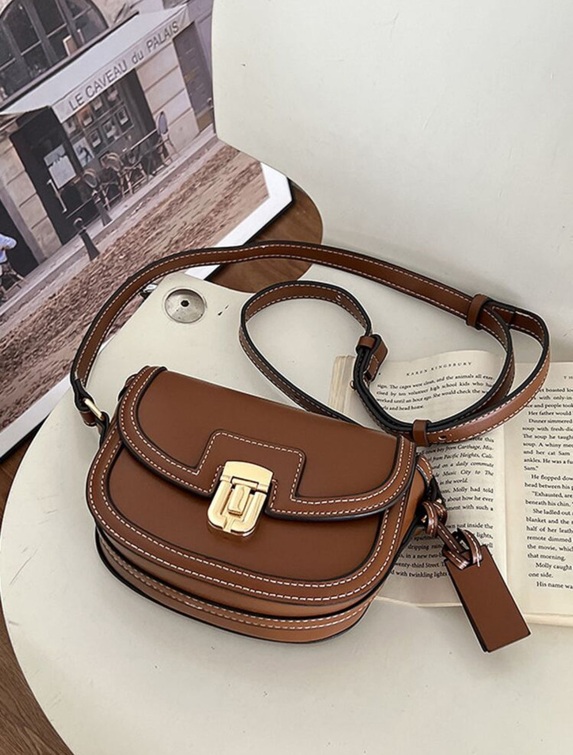 Flap Buckle Closure Canvas Sling/Crossbody/Shoulder Bag