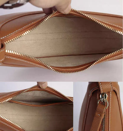 Canvas Half Moon Shaped Crossbody Shoulder Bag