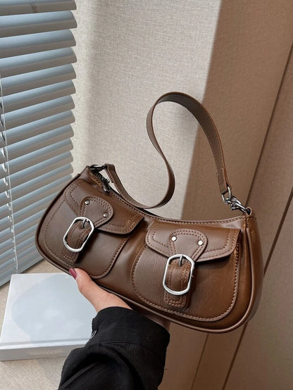 Buckle Detail Armpit Bag