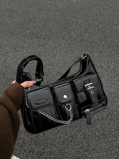 Back Zipper Crossbody Bag