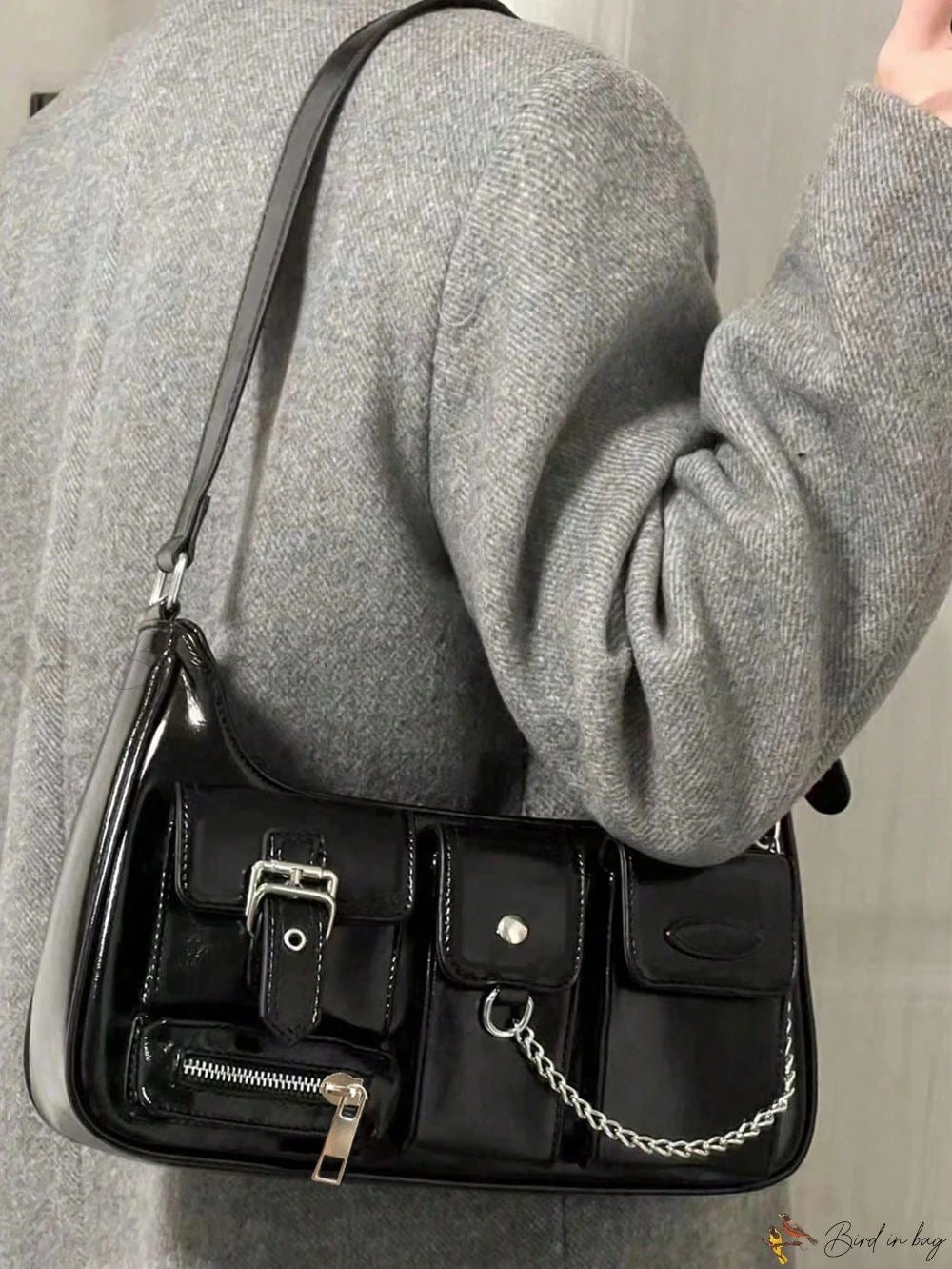 Back Zipper Crossbody Bag