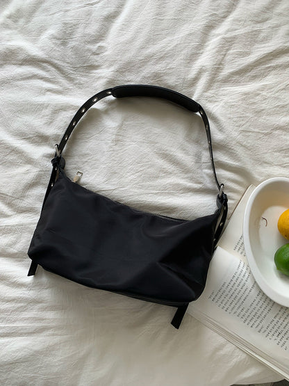 Black Nylon Multipurpose Women Bag