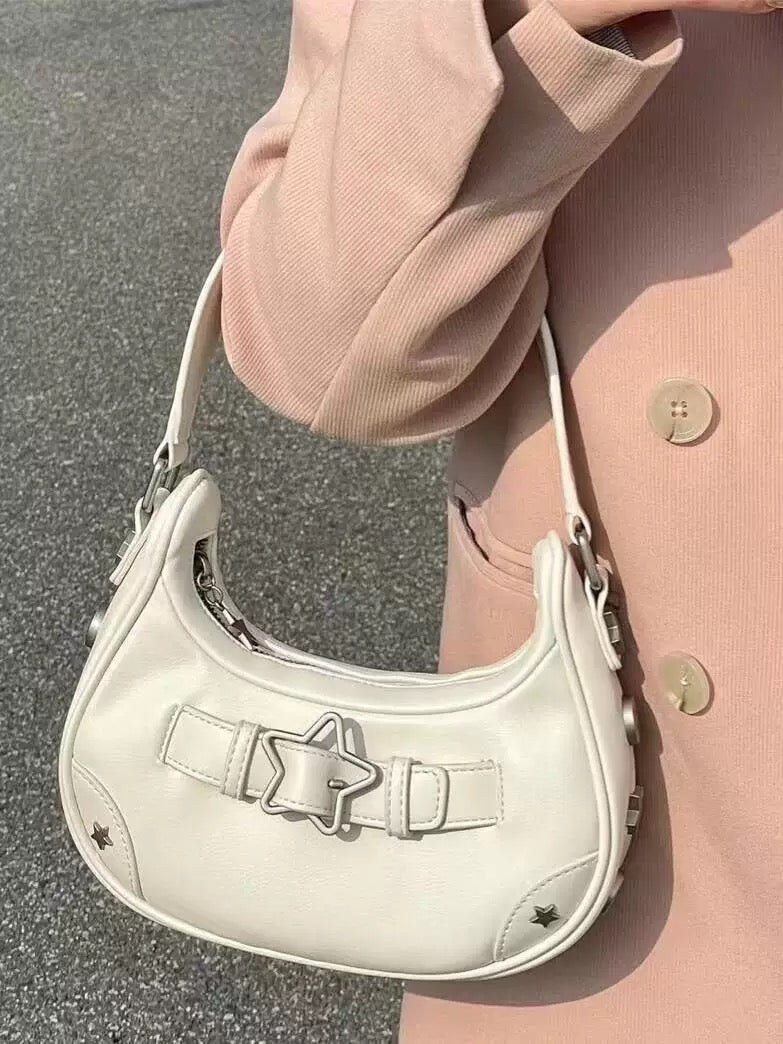 White Bubble Star Shoulder Bag