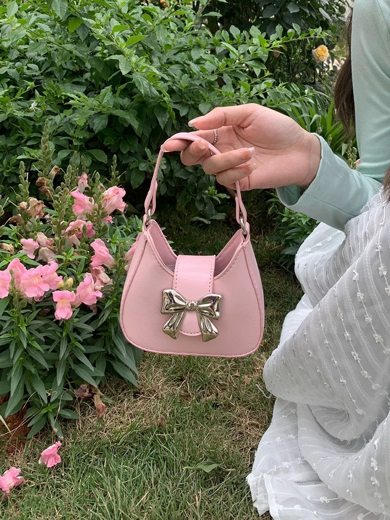 Mini Bow Decor Satchel Bag