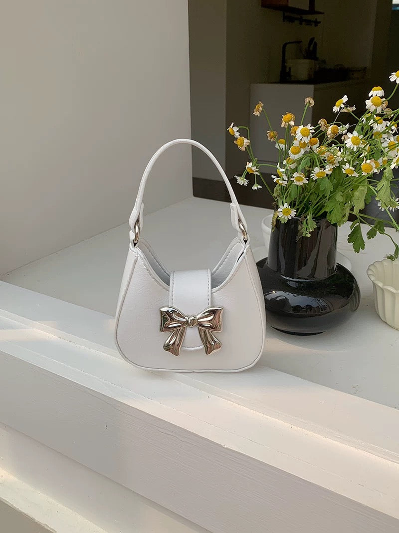 Mini Bow Decor Satchel Bag