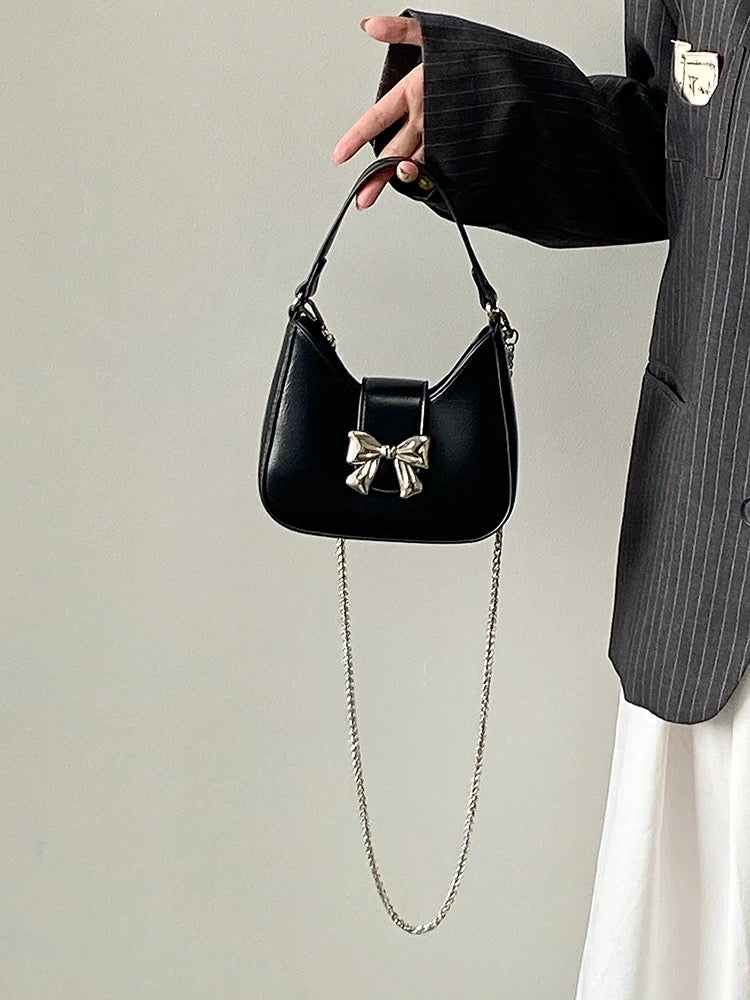 Mini Bow Decor Satchel Bag