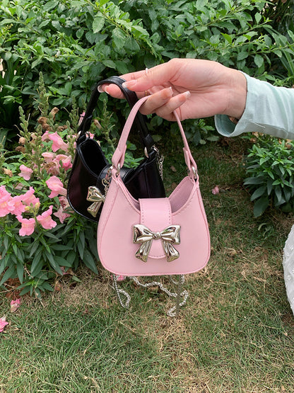 Mini Bow Decor Satchel Bag