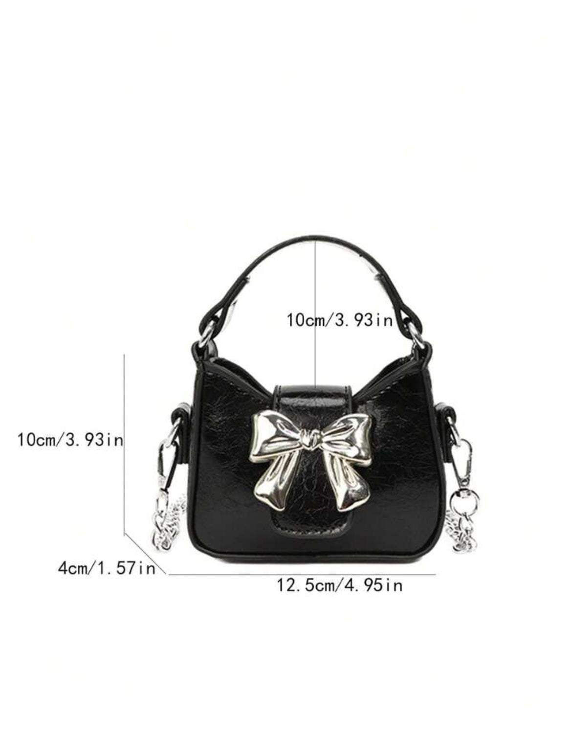 Mini Bow Decor Satchel Bag