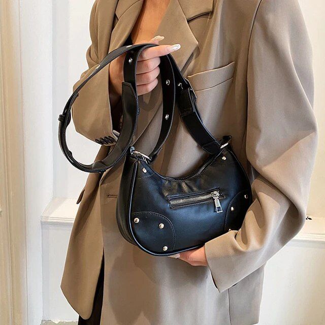 Studded discount hobo bag