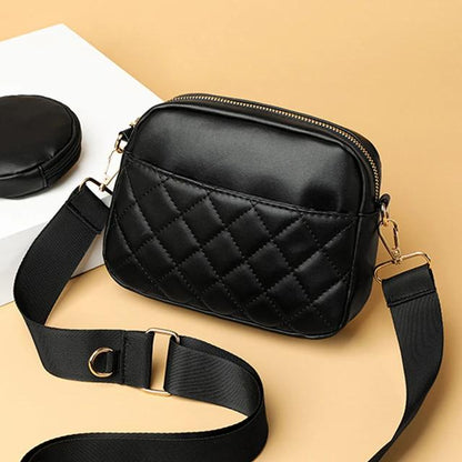 Quilted Square Crossbody Pochette Bag