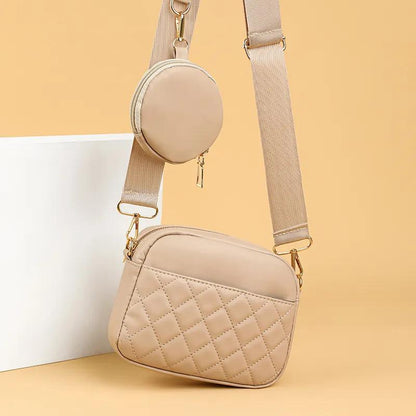 Quilted Square Crossbody Pochette Bag