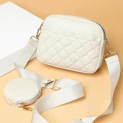 Quilted Square Crossbody Pochette Bag