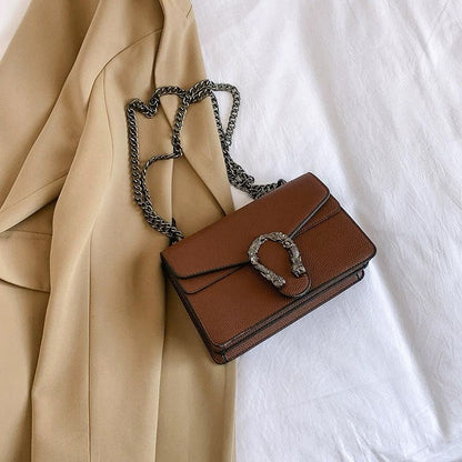 Croc Pattern Lock Detailing Sling Or Shoulder Bag For Women