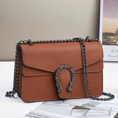 Croc Pattern Lock Detailing Sling Or Shoulder Bag For Women